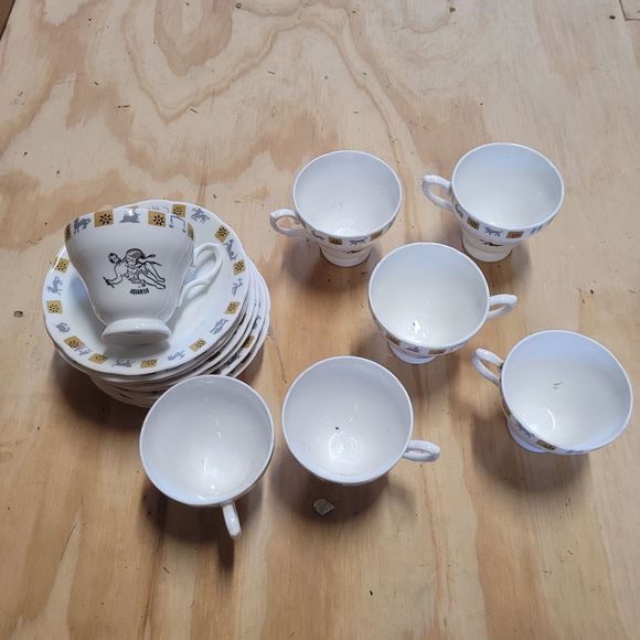 Royal Trent  Tea Cup Saucer Zodiac / Astrology universal - Picture 5 of 5